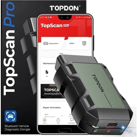 Topscan Pro Mini Scanner De Dignostico Com Bluetooth E Controle Bidirecional
