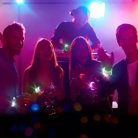 10-50 pçs led light up pulseiras brilho pulseiras brilho no escuro pulseiras co