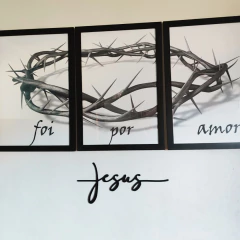 Letreiro decorativo - Jesus na internet