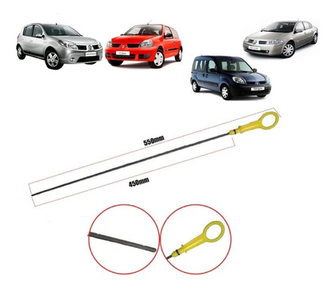 Vareta Óleo Renault Clio Kangoo Megane Sandero Logan Scenic