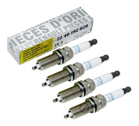 Jogo 4 Vela Ignição Peugeot 206 Renault Clio Logan 1.0 16v