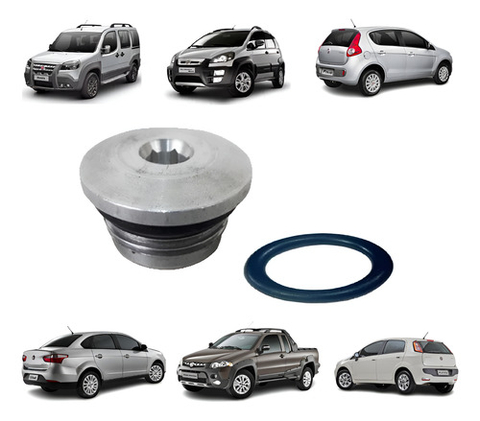 Bujão Vedação Bloco Motor Doblo Gran Siena Idea Palio Punto Cinza