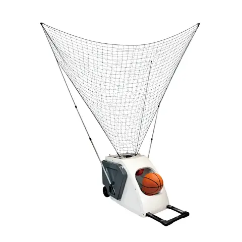máquina de basquete, lançador de bolas, robô de basquete, treino de arremesso, basquete profissional, piso modular, Altipisos, quadra de basquete, equipamento esportivo, alta performance