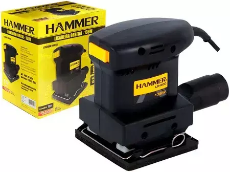 Lixadeira Orbital Hammer LO200 1/4" 135w 12.000 rpm 220v
