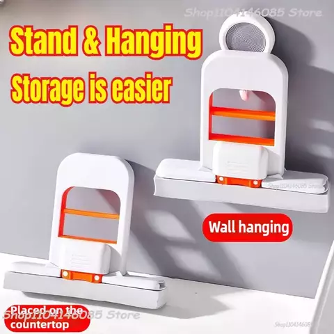 Mini esfregão de esponja para lavagem de mãos livres, mini esfregão portátil