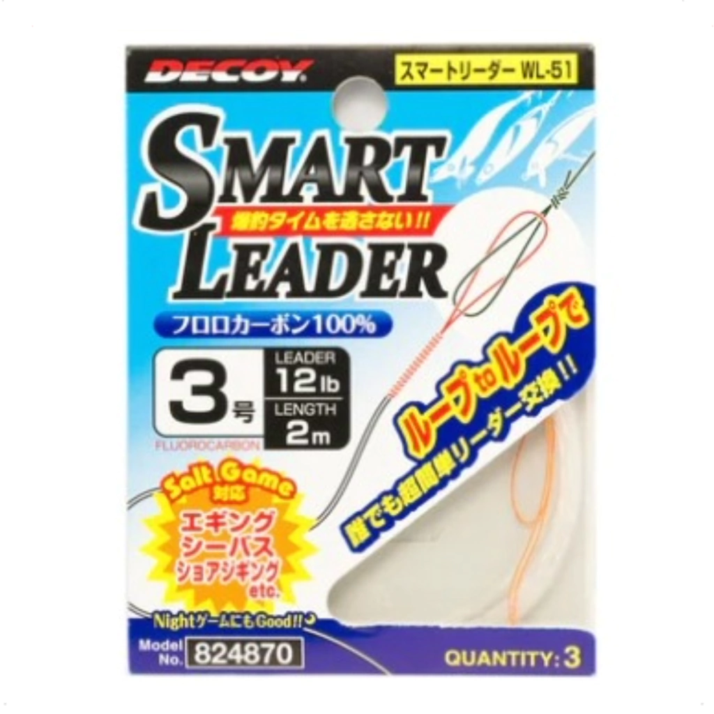 Shock Leader de Fluorocarbono Smart Leader Decoy WL-51