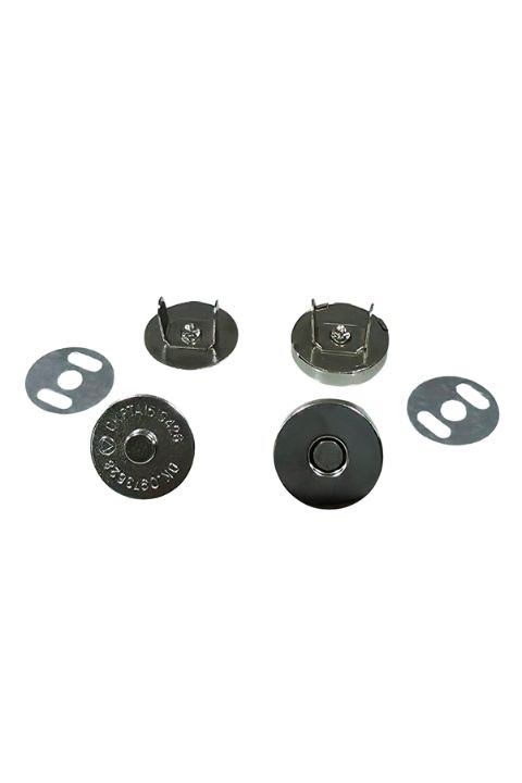 BOTÃO IMÃ N18 C/ GARRA NÍQUEL - 5 UNID