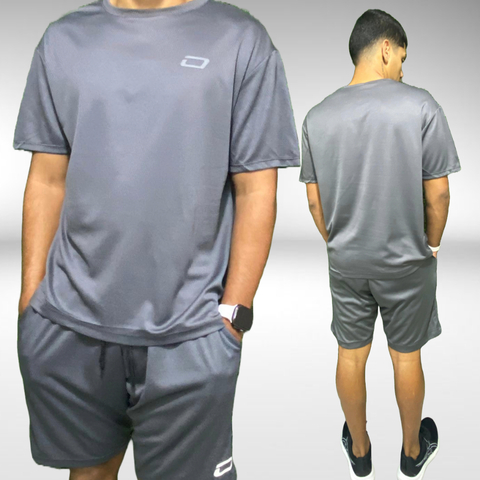 Camiseta Dry Fit Feminina para Prática Esportiva - Leve, Confortável e Respirável(Cinza Escuro,P)