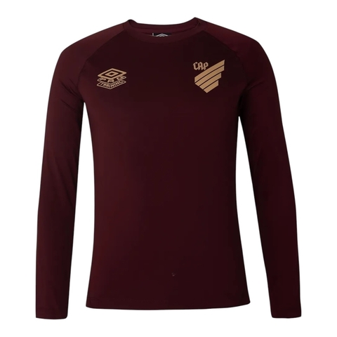 Camisa Athletico Paranaense Treino 25/26 manga longa - Torcedor Umbro Masculina - Vermelha