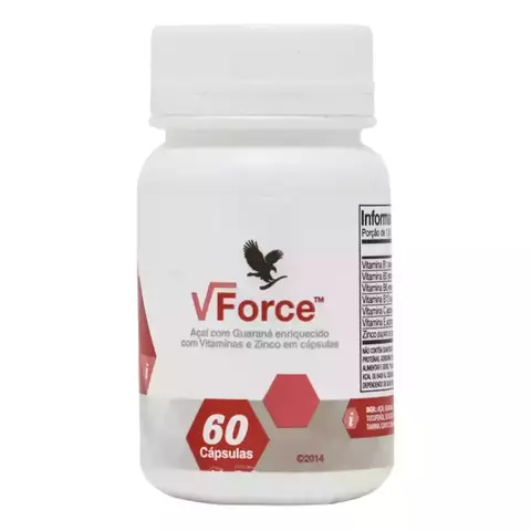 Zinco - Vitaminas B1, 2, 6, 12 e Vitamina E - 60 cápsulas - VForce Forever