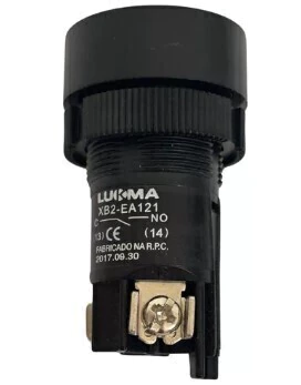 BOTÃO PULSANTE PRETO 1NA
