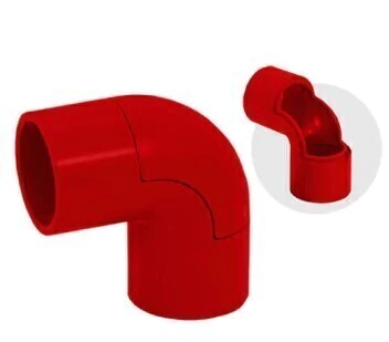 COTOVELO PVC 1" C/JANELA VERMELHO