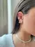 Piercing Pedras Ovais Zirconia Banhado a Prata - comprar online