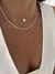 Colar Ponto De Luz Nylon Banhado a Prata