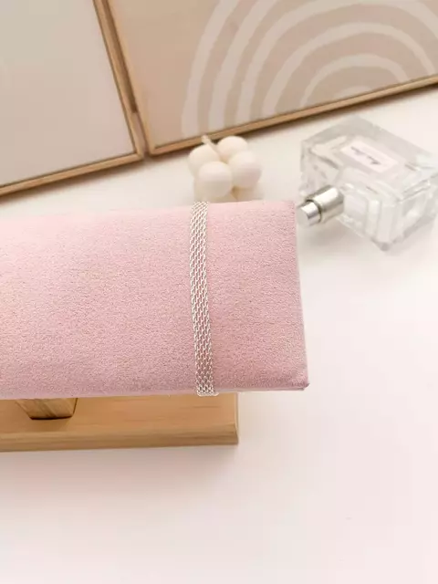 Pulseira Malha Banhado a Prata
