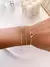 Pulseira Dupla Triangulo Banhada a Prata - comprar online