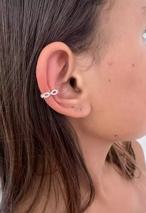 Piercing Elos Banhado a Prata