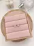 Brinco Coracao Rosa Banhado a Ouro - comprar online