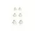 Brinco Trio Triangulo em Zirconia Banhado a Ouro - comprar online