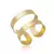 Anel Ajustavel Dois Fios Banhado a Ouro - comprar online