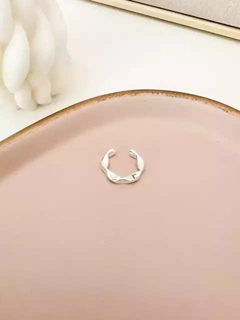 Piercing Martelado Banhado a Prata