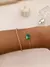 Pulseira Oval Turmalina Banhada a Ouro - comprar online