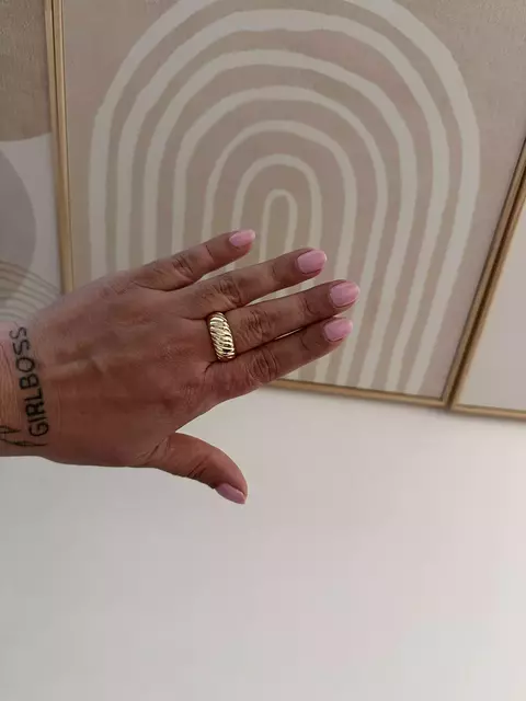 Anel Ajustavel Georgia Banhado a Ouro