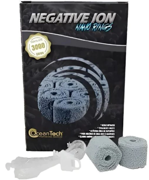 Mídia Biológica Ocean Tech Nano Ring Negative Ion Para 3000l