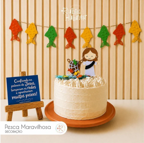 Pesca Maravilhosa | Decoração — kit com 4 peças