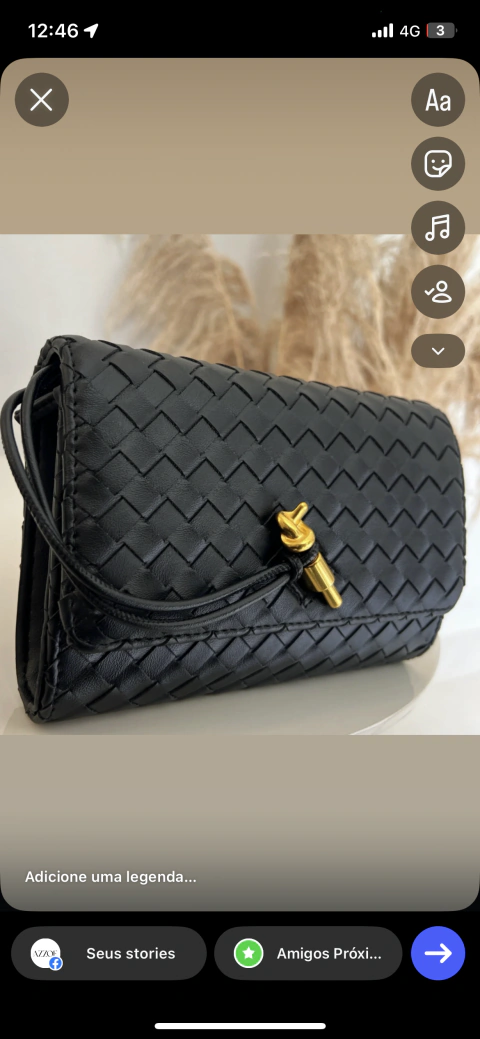 Bolsa pequena com textura trançada - comprar online