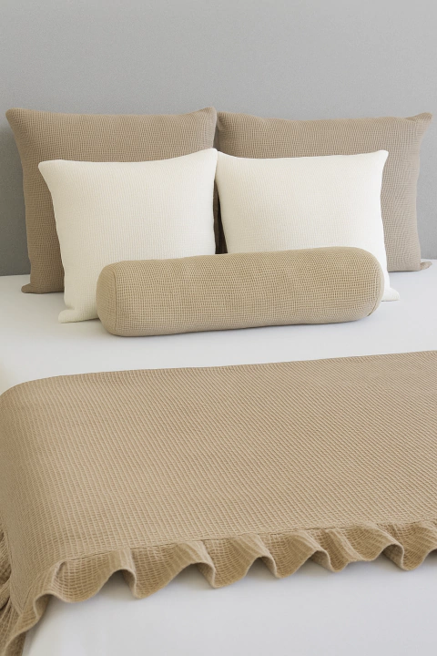 Manta Waffle Nido de Abeja 2x1m con Volado