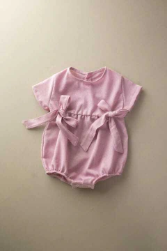 Romper Rosa Linho