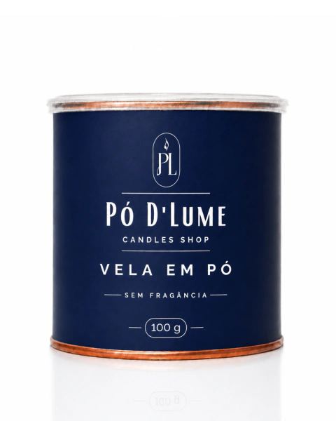 Vela em Pó Azul Atlântico Pó D’Lume 100g – Vegetal, Vegana e Sem Parafina