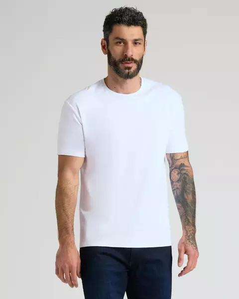 Remeras Algodon Peinado 24.1 Unisex Blanco - comprar online