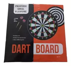Tiro Al Blanco Reversible 45 Cm Con 6 Dardos Flockeado 18×1