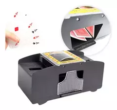 Mezclador Cartas Naipes Poker Automatico Deluxe Casino Negro Liso - G&D Billiard