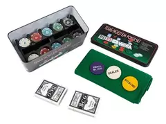 Set Póker Casino En Lata 200 Fichas Cartas Y Paño - G&D Billiard