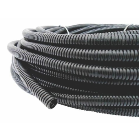 Espaguete Tubo Corrugado de 9,5mm (3/8) com Corte Lateral - Rolo de 20 Metros