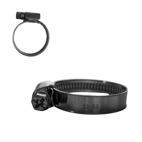 Kit 10 Abraçadeira 22x32 Rosca sem fim aço carbono fita 9mm