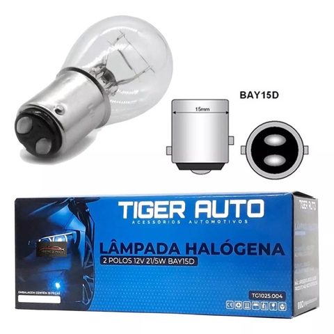 Lâmpada 2 Polo 12V Pino Desencontrado 1034 Cx 10 unidades