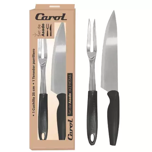 Set de Asado: Cuchilla y Tenedor - Carol