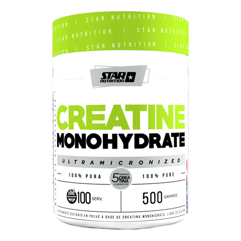 Creatina Monohidrato Star Nutrition 500gr en Pote - comprar online