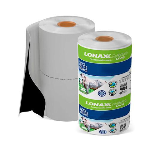 LONA PRETA BRANCA 6 X 050M 30KG LONAX