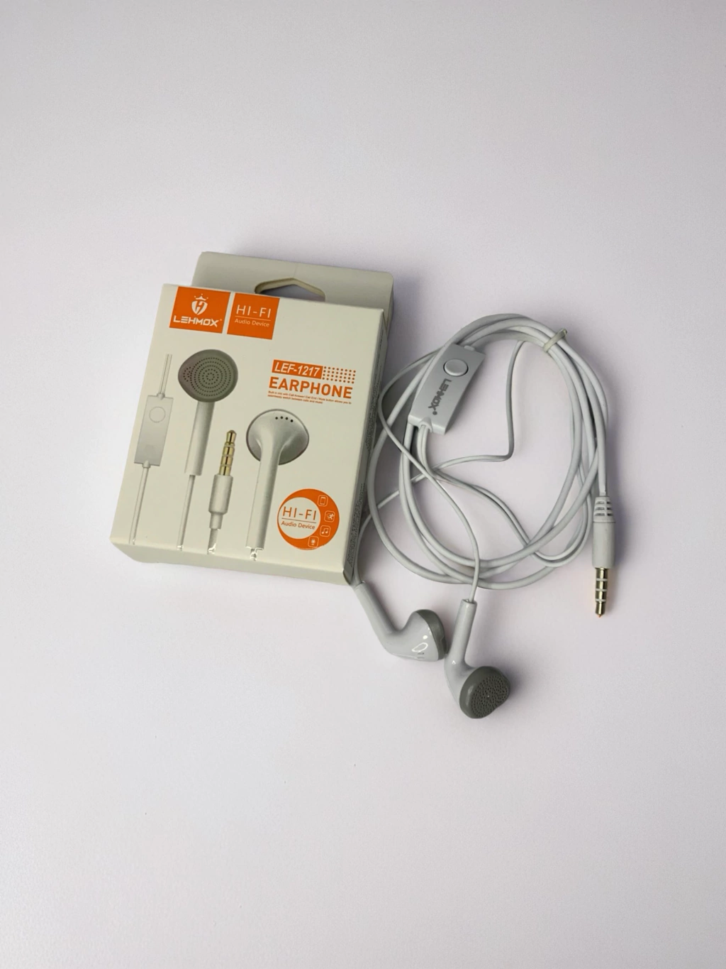 Fone com fio sem borracha