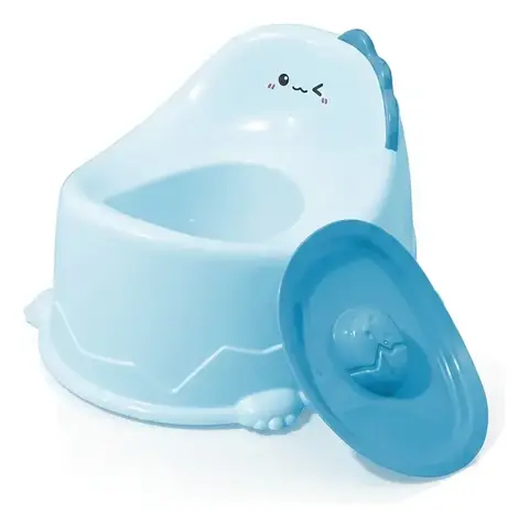 Pelela Infantil C/tapa Priori Inodoro Estilo Dinosaurio Celeste o Rosa