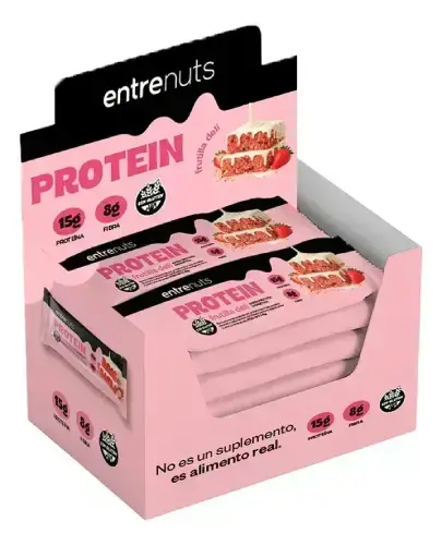 Entrenuts Barra Proteica Frutilla Deli 45gr
