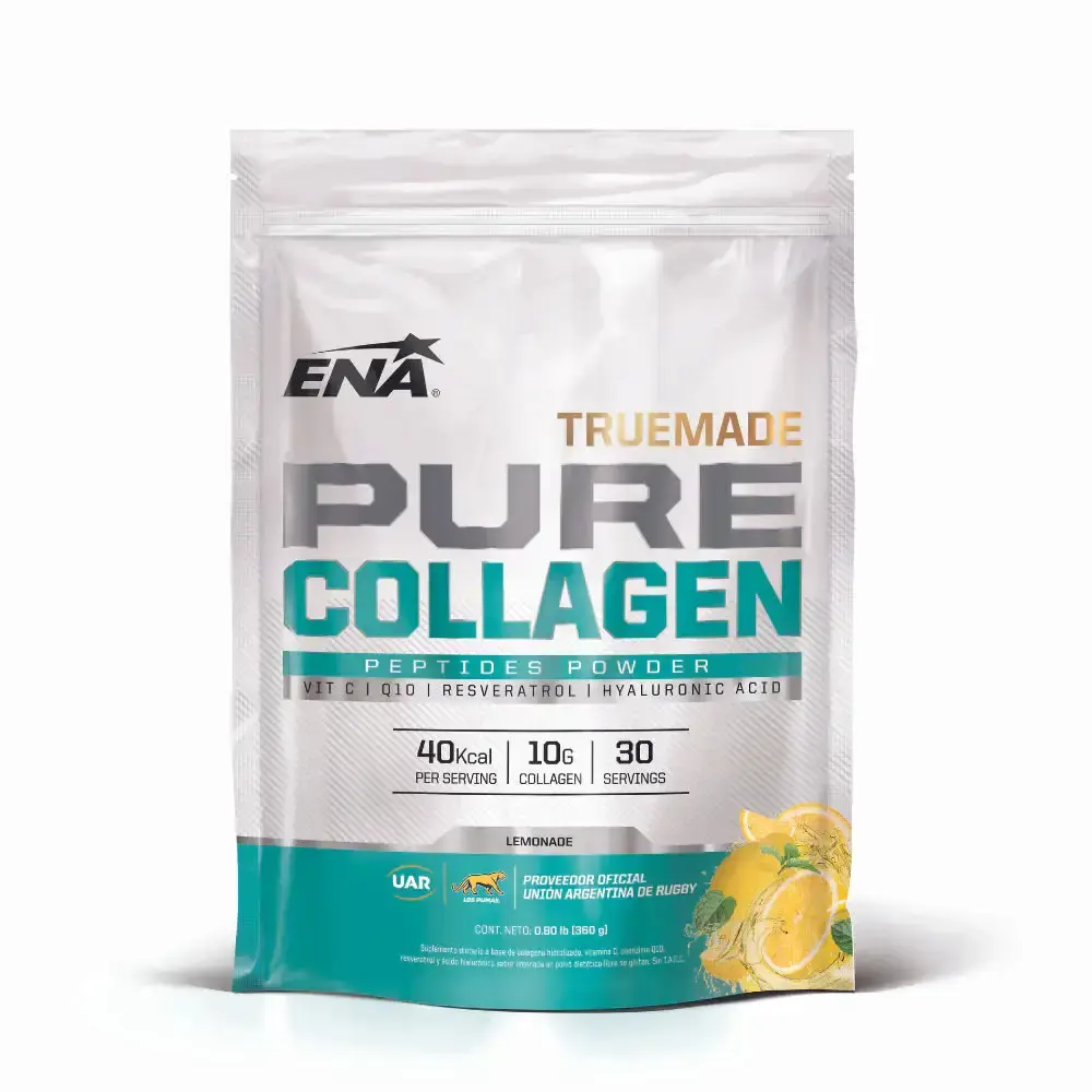 Ena Pure Collagen Truemade Acido Hialurónico Lemonade 360g Sabor Limón