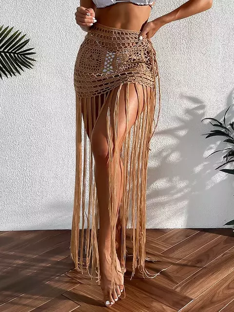 SAÍDA DE PRAIA FRANJAS CROCHÊ - COSTA CHIC