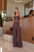 Conjunto - Calça Isa Marrom