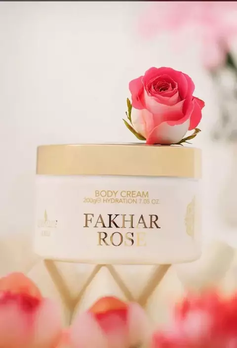 Creme Hidratante Corporal Fakhar Rose – 200g